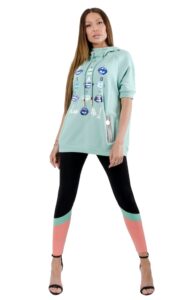 Bluza Dłuższa Z Kapturem Elisabetta Franchi Tiffany