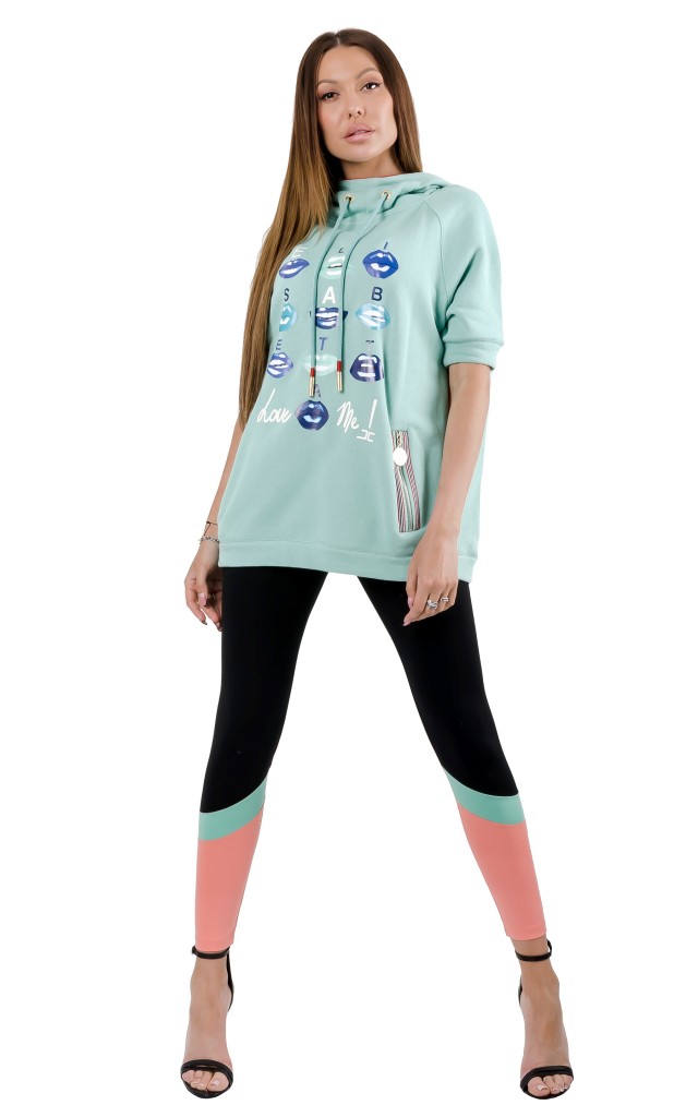Bluza Dłuższa Z Kapturem Elisabetta Franchi Tiffany