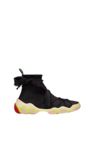 Sneakersy Z Wiązaniem Red Valentino Nero Fluo
