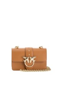Torebka Pinko Love Mini Simply Logo Light Brow