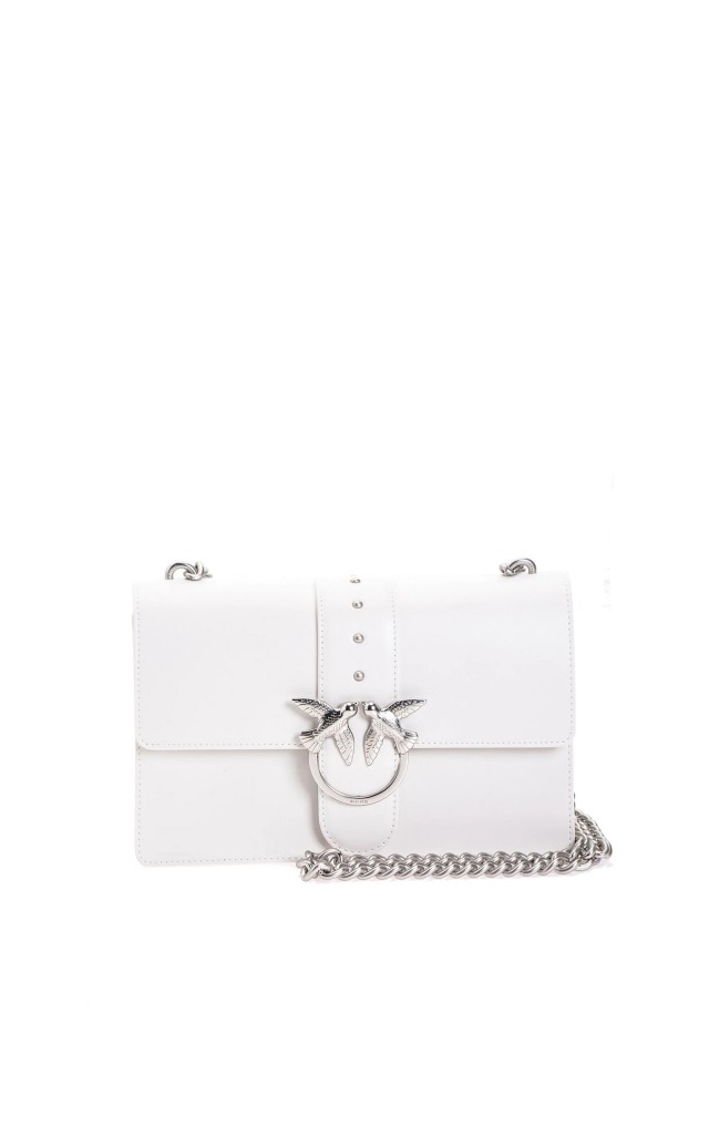 Torebka Pinko Love Mini Simply Logo White