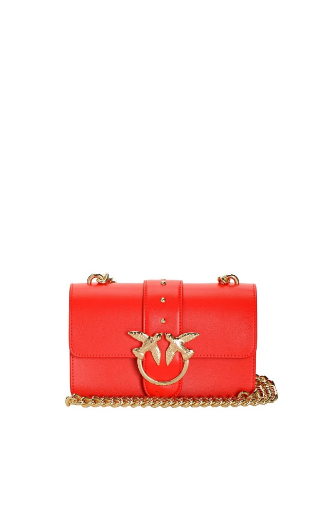 Torebka Pinko Love Mini Simply Logo Red