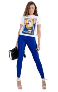 T-shirt Prosty Versace Jeans Couture White