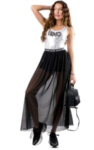 Body Cekiny Liu Jo Logo Bianco