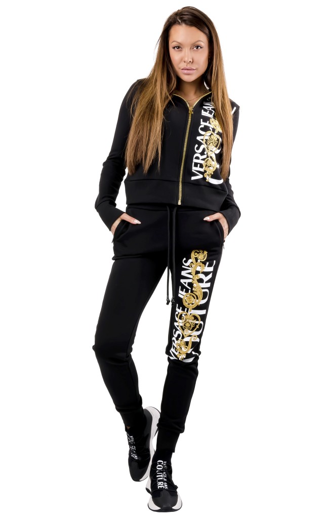 Spodnie Dresowe Versace Jeans Couture Logo Black