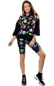 Bluza Asymetryczna Versace Jeans Couture Black Print