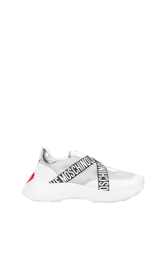 Sneakersy Running Love Moschino Bianco