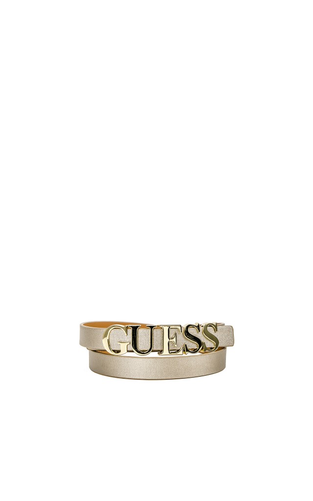 Pasek Literki Guess Logo Gold