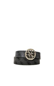 Pasek Monogram Klamra Guess Logo Grey