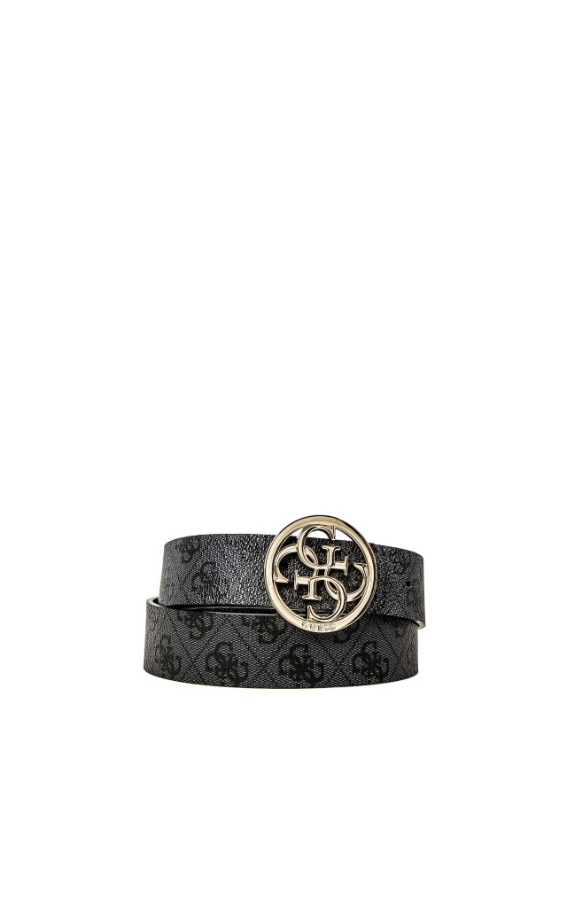 Pasek Monogram Klamra Guess Logo Grey