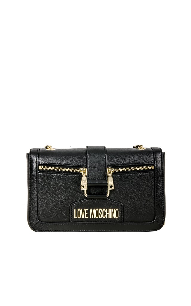 Torebka Love Moschino Crossbody Natural Grain Nero
