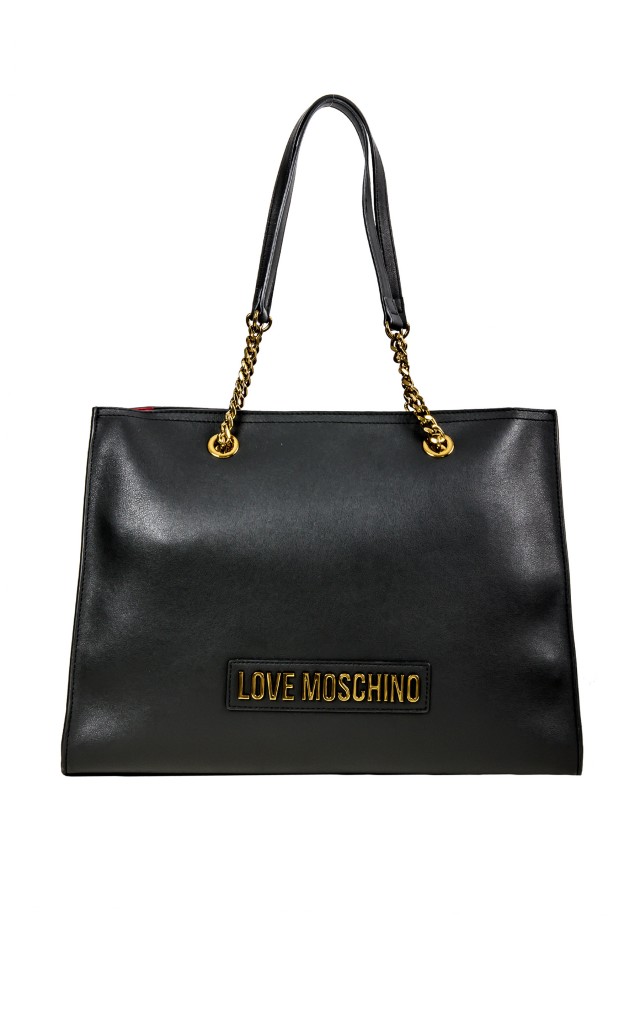 Torebka Shopper Love Moschino Logo Nero