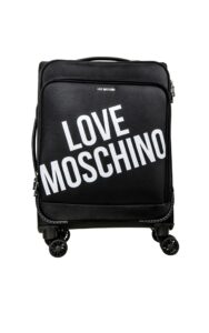 Walizka Medium Love Moschino Logo Nero