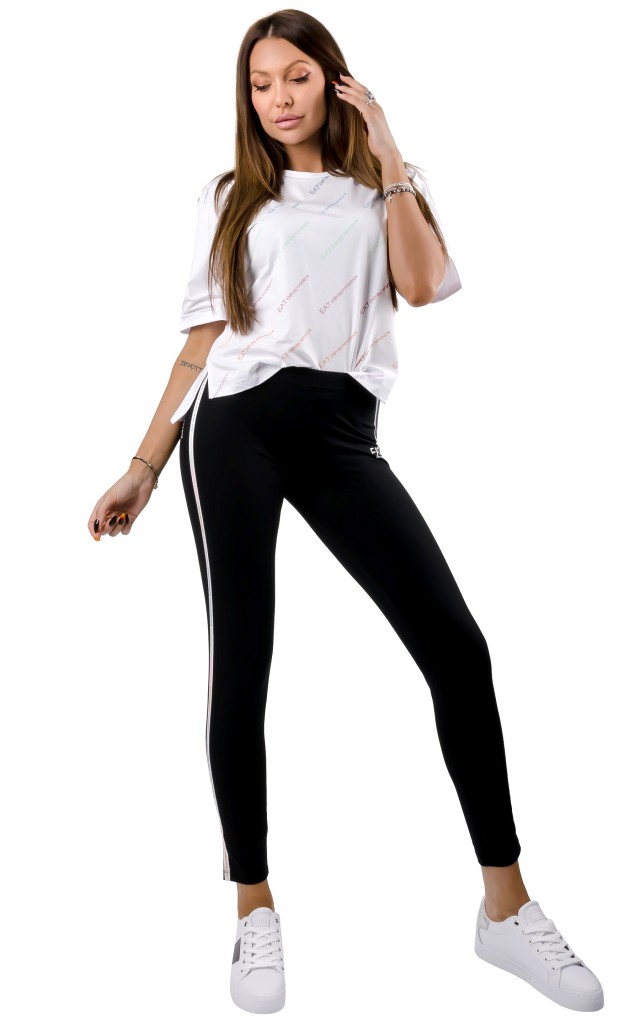 T-shirt Logomania EA7 Emporio Armani White