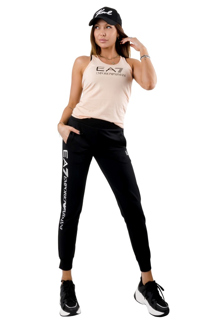 Spodnie Dresowe Logo EA7 Emporio Armani Black