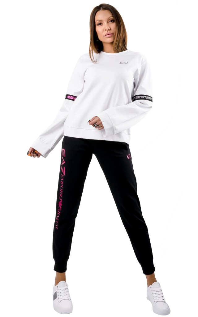Bluza Dresowa EA7 Emporio Armani Logo White
