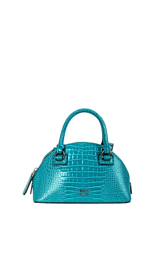 Torebka Mini Kuferek Guess Logo Teal