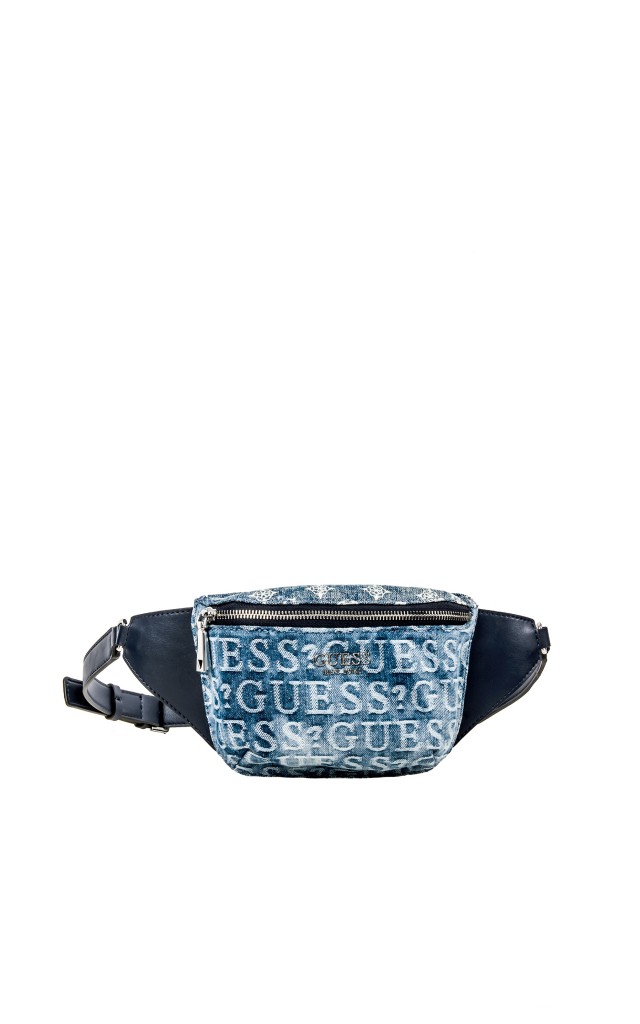 Nerka Jeansowa Guess Logo Blue