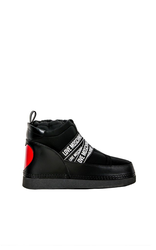 Śniegowce Skiboot Za Kostkę Love Moschino Neoprene Nero