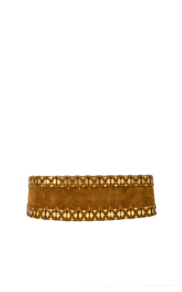 Pasek Zamszowy Pinko Logo Brown