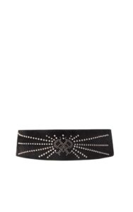 Pasek Zamszowy Pinko Logo Black