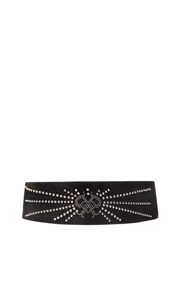 Pasek Zamszowy Pinko Logo Black