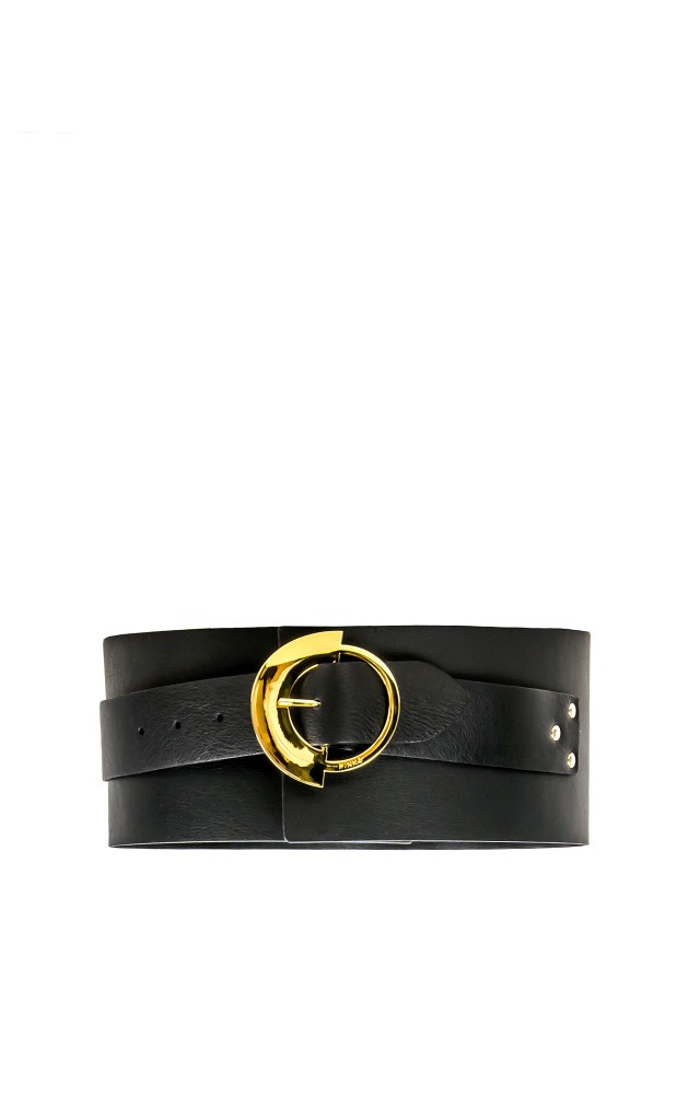 Pasek Szeroki Pinko Logo Black