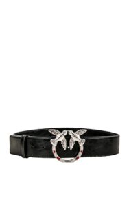 Pasek Vitello Vintage Silver Black