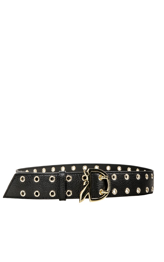 Pasek Nity Patrizia Pepe Logo Nero
