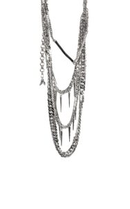 Naszyjnik Pasek Patrizia Pepe Fly Logo Silver