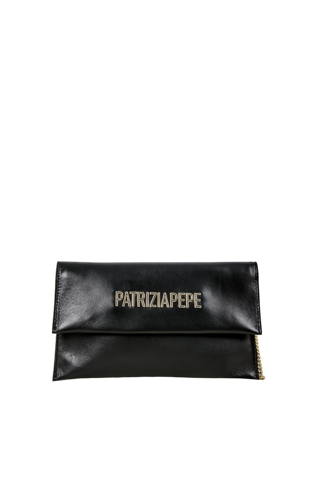 Torebka Kopertówka Patrizia Pepe Logo Nero