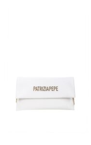 Torebka Kopertówka Patrizia Pepe Logo Bianco