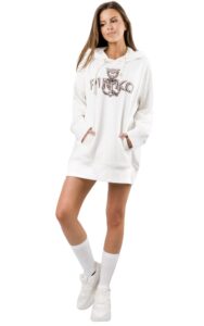 Bluza Maxi Pinko Logo White