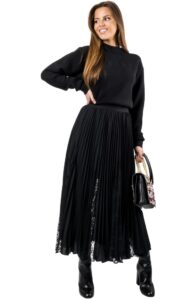 Bluza Z Haftowanym Logo Guess Logo Black