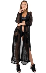 Kardigan Maxi My Twin Logo Nero