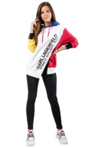 Bluza Z Kapturem Karl Lagerfeld Multicolor