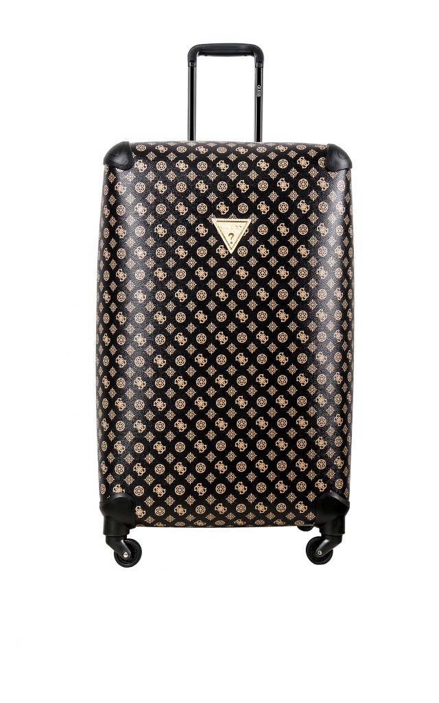 Walizka Big Wilder Travel Guess Logo Brown