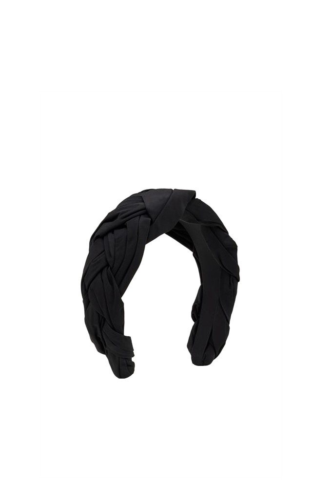 Opaska Na Głowę Red Valentino Logo Nero
