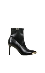 Botki Na Szpilce Versace Logo Nero