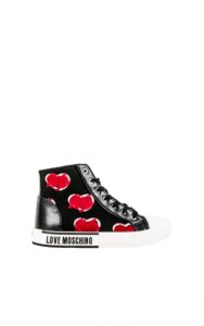 Trampki Love Moschino Logo Nero
