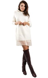 Sweter Maxi My Twin Logo Bianco