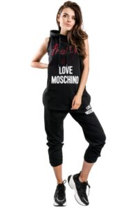 Bluza Bez Rękawków Love Moschino Black