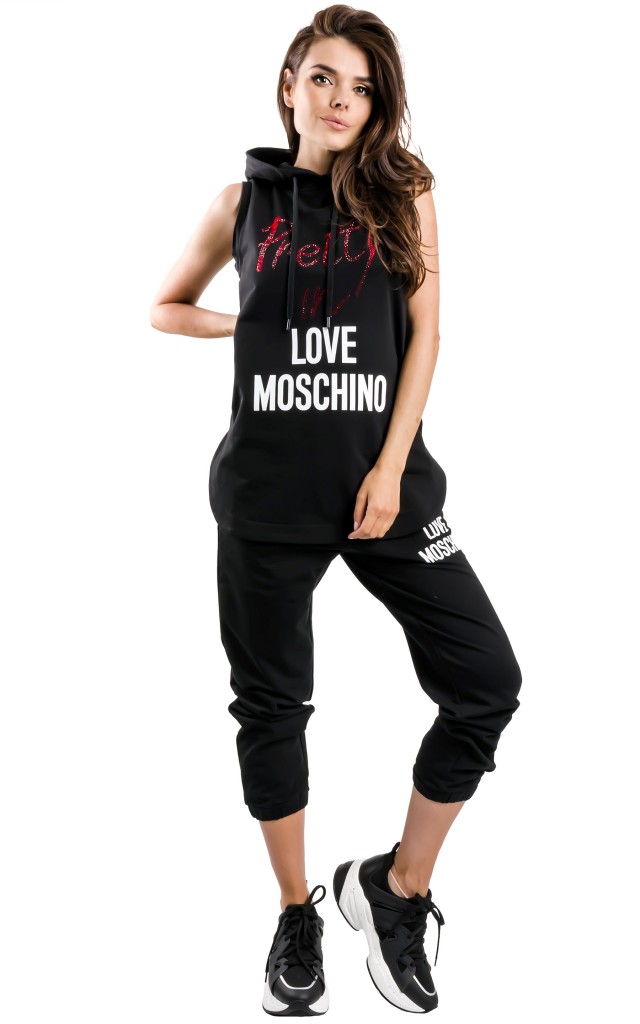 Bluza Bez Rękawków Love Moschino Black