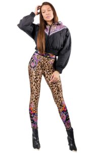 Kurtka Bomberka Versace Black Print