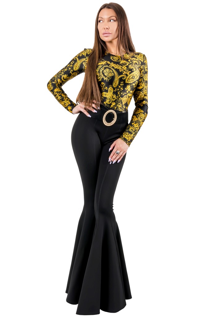 Body Versace Jeans Lycra Gold Print Miranda
