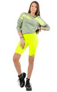 Bluza Dresowa Love Moschino Olive Neon