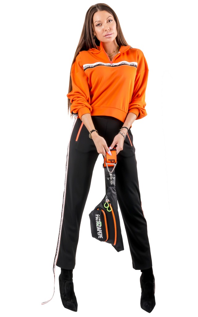 Bluza Z Kapturem Patrizia Pepe Orange Alert