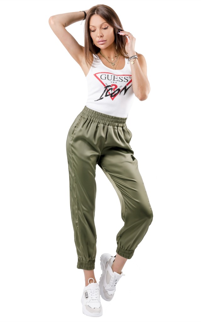 Top Prosty Guess Logo White