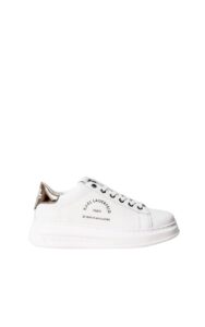 Sneakersy Karl Lagerfeld Logo White Silver