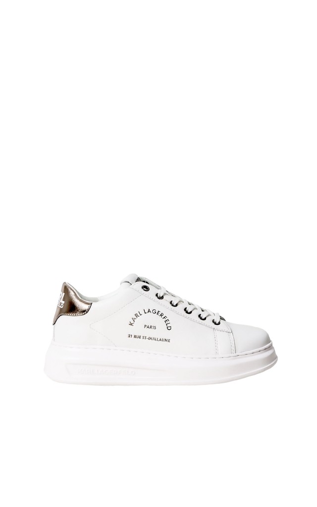 Sneakersy Karl Lagerfeld Logo White Silver